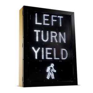 Panneau de signalisation intermittente pour traverse ferroviaire